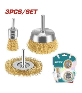 Набір щіток крацовок TOTAL TAC310031, 3 шт. (TAC310031)