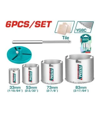 Набір коронок TOTAL TAC44061, 6 шт. (TAC44061)