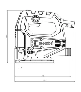 Електролобзик Metabo STEB 65 Quick, 450 Вт, 65 мм (601030000)