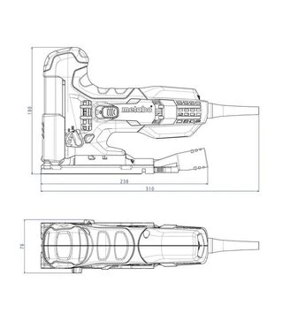 Електролобзик Metabo STE 100 Quick, 710 Вт, 100 мм (601100000)