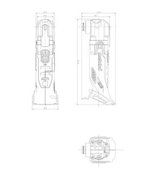 Реноватор аккумуляторный Metabo MT 18 LTX, 18 В, кейс, без АКБ и ЗУ (613021840)