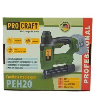 Электростеплер аккумуляторный Procraft PEH-20 без АКБ и ЗУ (030235)