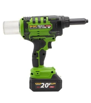 Заклепочный пистолет аккумуляторный Procraft PRG-20 в кейсе (030264)