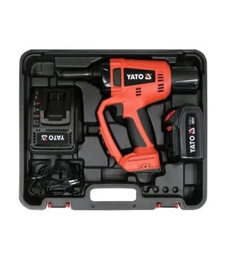 Заклепочный пистолет аккумуляторный YATO YT-82955, 18 В, 20 кН