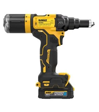 Заклепувальний пістолет акумуляторний DeWALT DCF403E1GT, XR PowerStack GFN 18 В, 1,7 А*год, 10 кН
