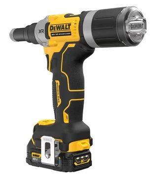 Заклепувальний пістолет акумуляторний DeWALT DCF414E2GT, XR PowerStack GFN 18 В, 1,7 А*год, 20 кН