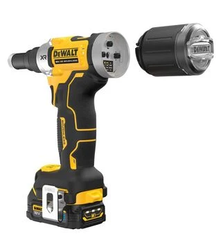 Заклепувальний пістолет акумуляторний DeWALT DCF414E2GT, XR PowerStack GFN 18 В, 1,7 А*год, 20 кН