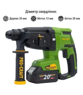 Перфоратор аккумуляторный Procraft PHA-40 без АКБ и ЗУ (030040)