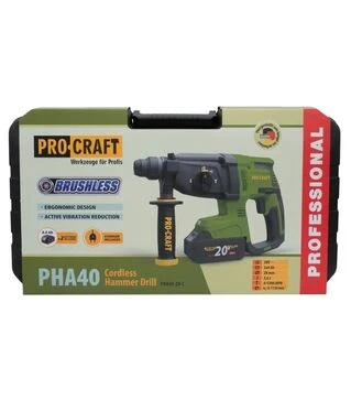 Перфоратор аккумуляторный Procraft PHA-40 в кейсе (030043)