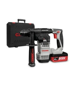 Перфоратор акумуляторний CROWN CT28001HX-4 BMC, 18В, 1400 об/хв, 4500 уд/хв (CT28001HX-4 BMC)