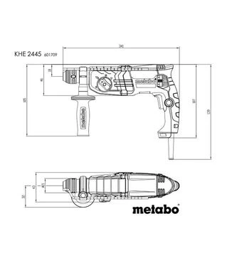 Перфоратор Metabo KHE 2445, SDS-Plus, 800 Вт, кейс (601709500)
