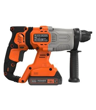Перфоратор аккумуляторный BLACK+DECKER BCD900E2K, SDS-Plus, 18 В, в кейсе