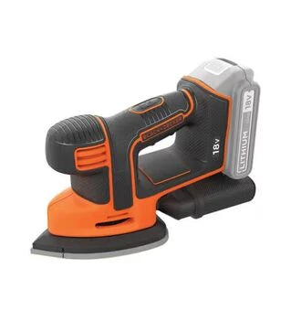Вибрационная шлифмашина аккумуляторная BLACK+DECKER BDCDS18N, 110 мм, Без АКБ и ЗП