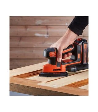 Вибрационная шлифмашина аккумуляторная BLACK+DECKER BDCDS18N, 110 мм, Без АКБ и ЗП