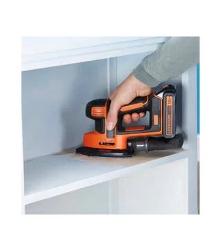 Вибрационная шлифмашина аккумуляторная BLACK+DECKER BDCDS18N, 110 мм, Без АКБ и ЗП