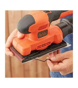 Вібраційна шліфмашина BLACK+DECKER BEW220, 150 Вт, 90х187 мм