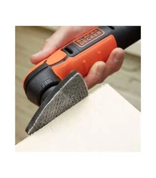 Вибрационная шлифмашина аккумуляторная BLACK+DECKER BDCDS12N, 92х92х92 мм, Без АКБ и ЗП