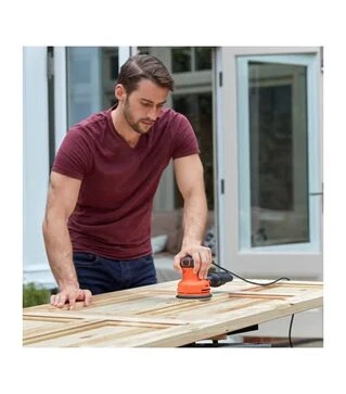 Эксцентриковая шлифмашина BLACK+DECKER BEW210, 230 Вт, 125 мм