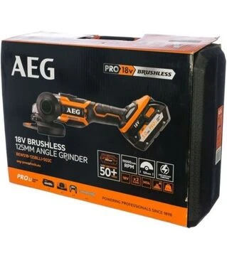 Угловая шлифмашина AEG BEWS18-125BL-502C 18 В кейс (4935464417)