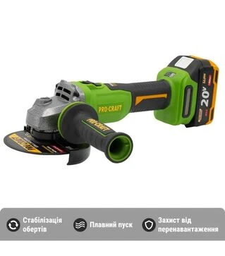 Угловая шлифмашина аккумуляторная Procraft PWA-220 (032201)