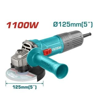 Угловая шлифмашина TOTAL TG11012536, 1100 Вт, 125 мм, 12000 об/мин (TG11012536)