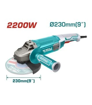 Угловая шлифмашина TOTAL TG12223026, 2200 Вт, 230 мм, 6600 об/мин (TG12223026)