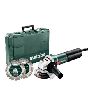 Угловая шлифмашина Metabo WEQ 1400-125, 1400 Вт + 2 алмазных диска (600347510)