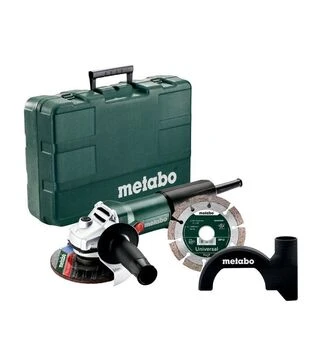 Угловая шлифмашина Metabo WEV 850-125, 850 Вт + алмазный диск, кейс (603611510)