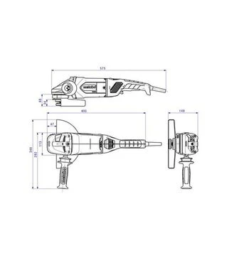 Угловая шлифмашина Metabo W 22-230 MVT, 2200 Вт, 230 мм (606462000)