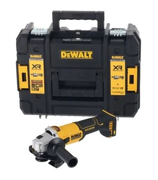 Угловая шлифмашина аккумуляторная DeWALT DCG407NT, 18В XR Li-lon, в кейсе, без АКБ и ЗП
