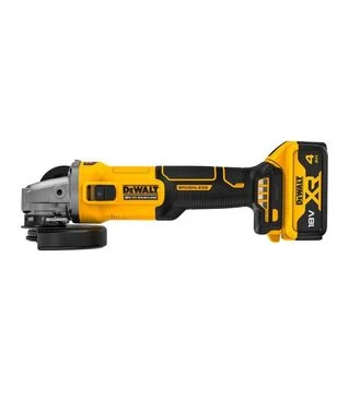 Угловая шлифмашина аккумуляторная DeWALT DCG407M1T, 18В XR Li-lon 4 А*ч, в кейсе