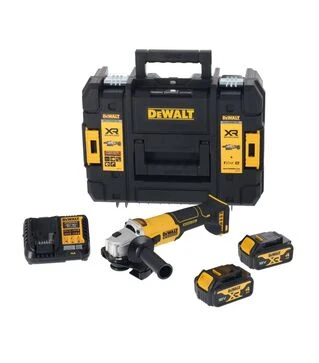 Угловая шлифмашина аккумуляторная DeWALT DCG407M2T, 18В XR Li-lon 4 А*ч, в кейсе