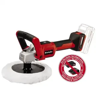 Полірувальна машина акумуляторна Einhell CE-CP 18/180LI E Solo без АКБ та ЗП (2093320)