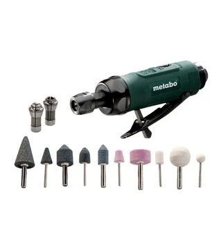 Прямая шлифмашина пневматическая Metabo DG 25, 25000 об/мин + набор аксессуаров (604116500)