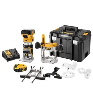 Фрезер аккумуляторный DeWALT DCW604P2 в кейсе TSTAK