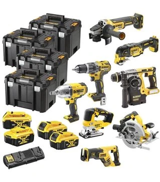 Набор аккумуляторных электроинструментов DeWALT DCK865P4T в четырех кейсах TSTAK