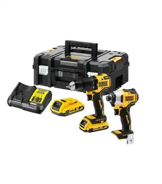 Набір акумуляторного електроінструменту DeWALT DCK2062M2T в кейсі TSTAK