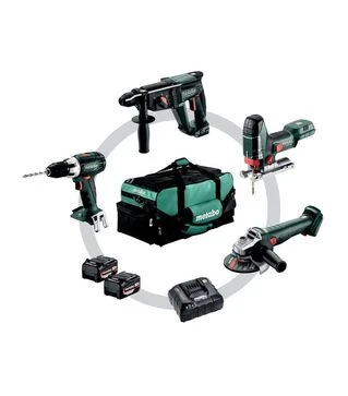 Набор аккумуляторного инструмента Metabo Combo Set 4.1.4 18В BS+KH+W+STA (685232000)