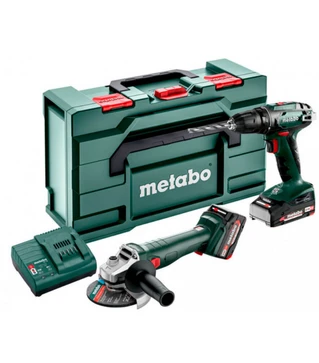Набор аккумуляторного инструмента Metabo Combo Set 2.4.2, 18В, SB18LT+W18Q, кейс (685207510)