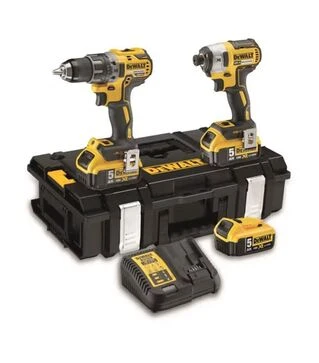 Набір акумуляторного інструменту DeWALT DCK266P3, DCD796 + DCF887, кейс (DCK266P3)
