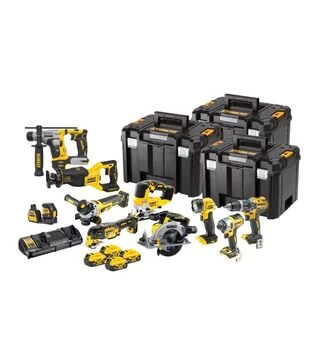 Набор аккумуляторных инструментов DeWALT DCK1012P4T, 10 инструментов, кейс (DCK1012P4T)
