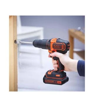 Набор аккумуляторных инструментов BLACK+DECKER BCK23S1S, BDCHD18 + BDCDS18, сумка (BCK23S1S)