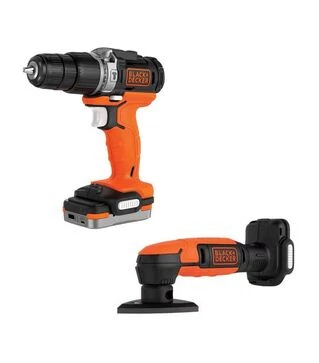 Набор аккумуляторных инструментов BLACK+DECKER BDCK121S1S, BDCHD12S1 + BDCDS12N, сумка (BDCK121S1S)