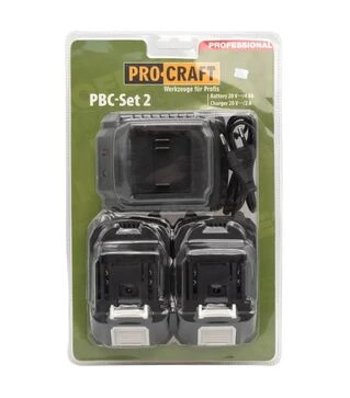 Зарядное устройство PROCRAFT Turbo PBC-SET 2+2 АКБ 20/4 (030266)