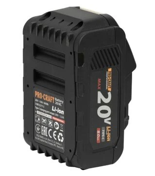 Аккумуляторная батарея ProCraft 20/8С, 20 В, 8 А*ч (30287)