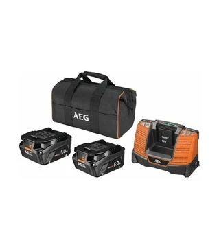 Набор аккумуляторных AEG SETLL1850SHD: 2 х аккумулятора L1850SHD, 5 А*ч, 18 В + зарядное устройство BL1418 + сумка (4935478945)
