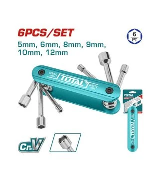 Набор головок TOTAL THFND061, 6 шт. (THFND061)