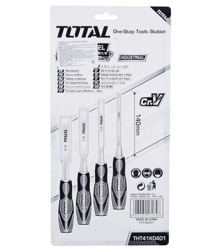 Набір стамесок TOTAL THT41K0401, 140 мм, 4 шт. (THT41K0401)