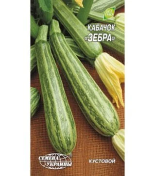 Насіння кабачка Зебра, 3 г (Насіння України)