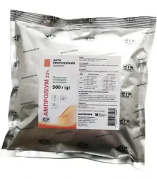Противопаразитарный препарат Ампролиум 22% порошок, 500 г